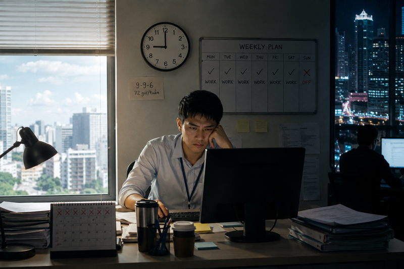 Định nghĩa chi tiết về chế độ giờ làm 996