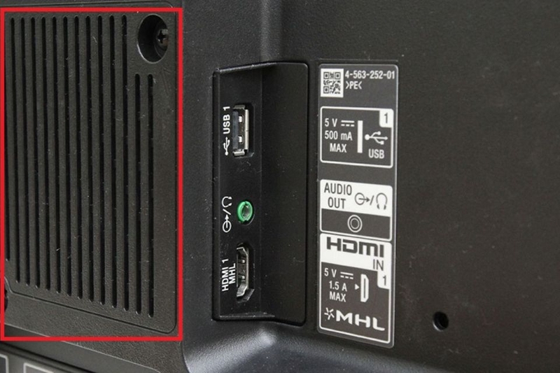Vệ sinh khe, lỗ thông gió tivi sony