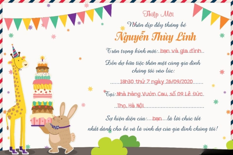 Vì sao thiệp mời đầy tháng online ngày càng được ưa chuộng