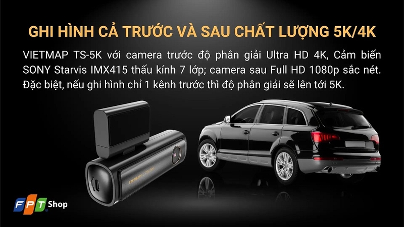 Camera ghi hình trước và sau xe