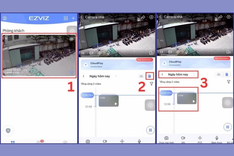 Xem lại video đã ghi