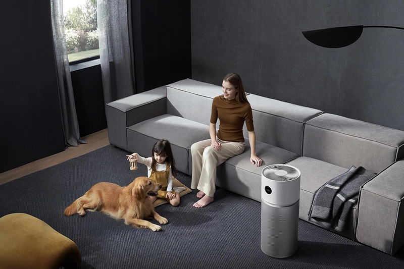 Máy lọc không khí Xiaomi Mi Air Purifier Elite sở hữu nét thiết kế hình trụ đứng hiện đại