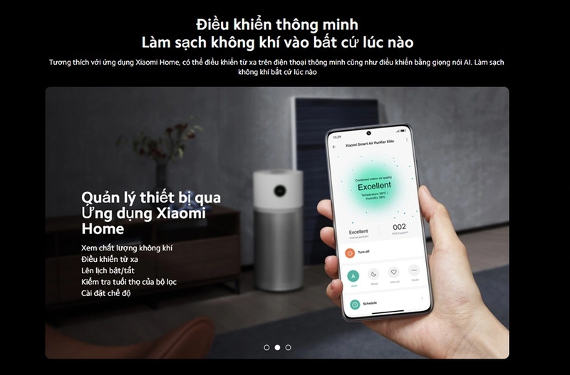 Theo dõi và điều khiển thông minh trên Xiaomi Elite