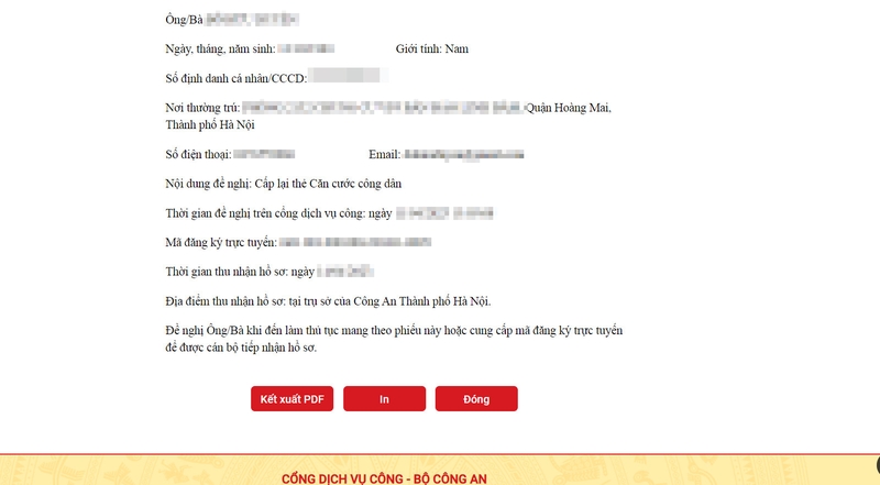 xin cấp lại căn cước công dân online ảnh 8