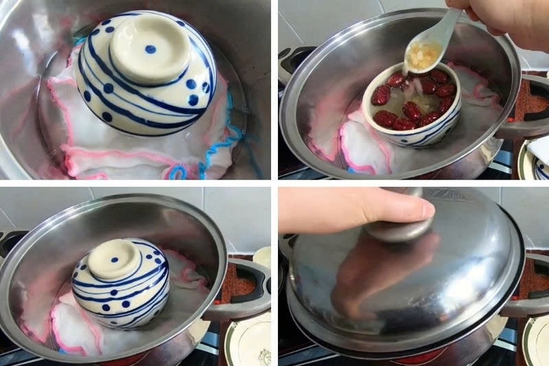 Yến chưng táo đỏ hạt chia ảnh 4
