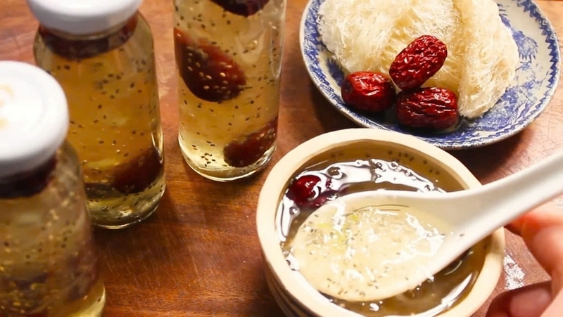 Yến chưng táo đỏ hạt chia ảnh 6