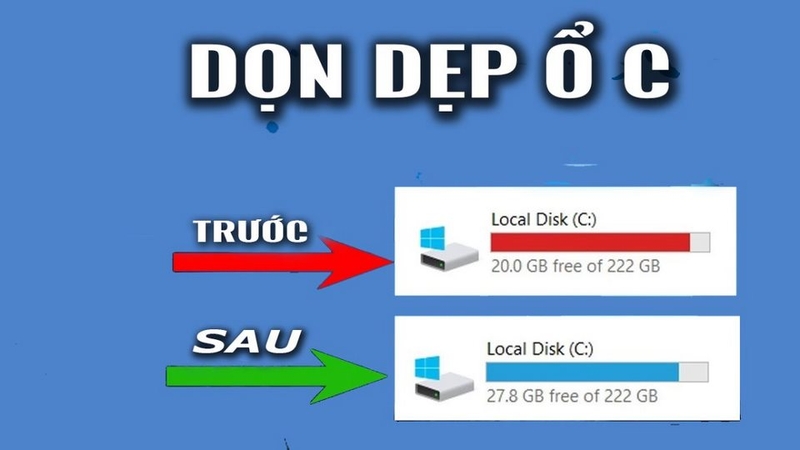 Dọn dẹp không gian lưu trữ trên ổ đĩa