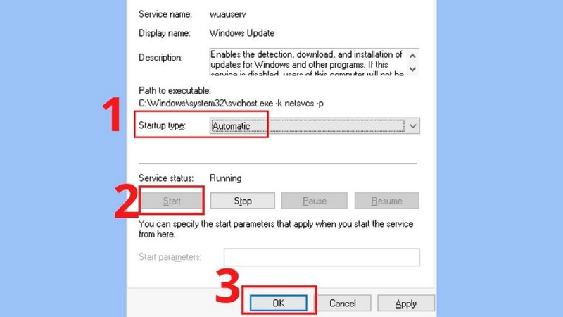 Dùng mục Windows Update trong phần Cài đặt
