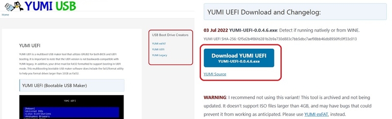Cách tải về YUMI Multiboot USB Creator