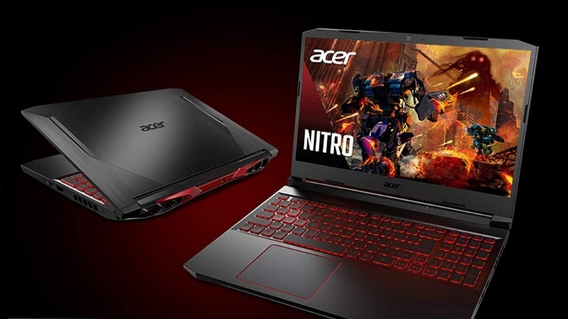 Acer Nitro 5 có thiết kế mạnh mẽ, góc cạnh