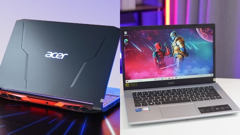 Acer Nitro 5 và Acer Aspire 5 đều nằm trong phân khúc tầm trung
