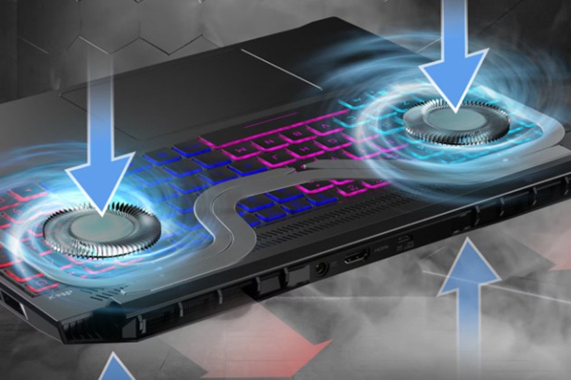 Acer Gaming Nitro V 16 AI ProPanel ANV16S-71-75LR tản nhiệt kép