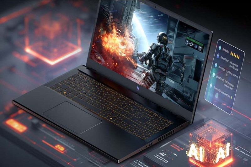 Acer Nitro V ANV15-51-500A thiết kế chuẩn gaming