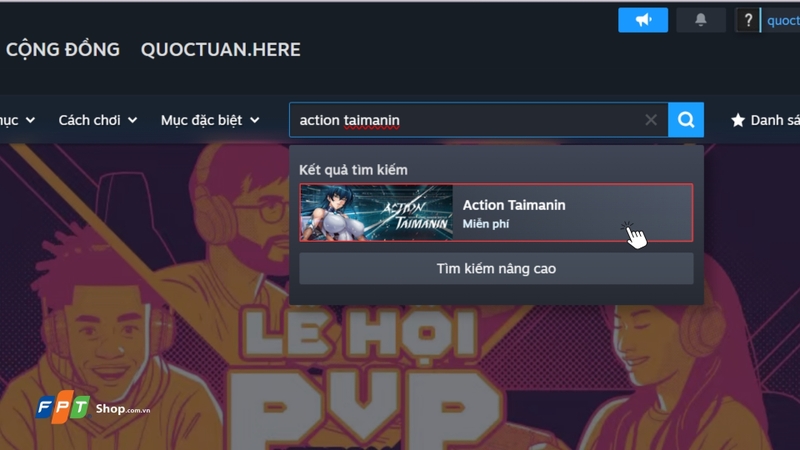 Mở ứng dụng Steam