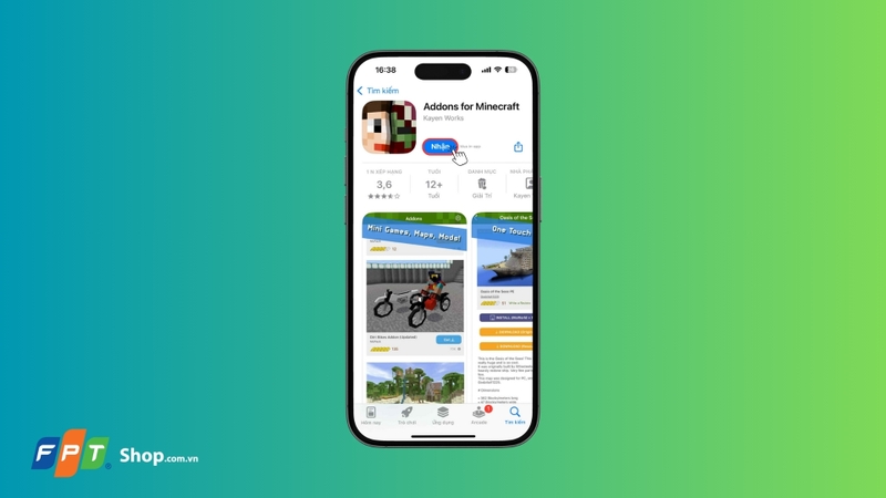 Nhấn nút Nhận (Get)