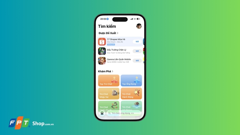 Mở App Store trên iPhone