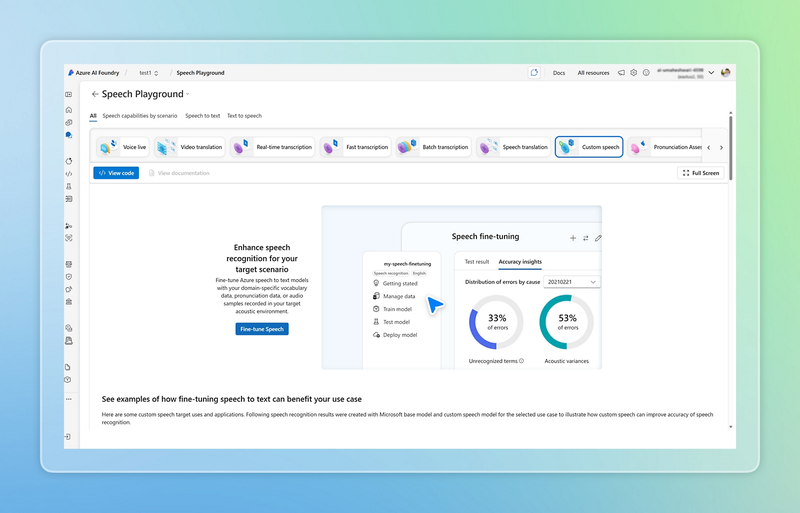 Microsoft Azure AI Speech