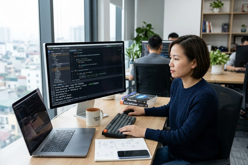 AI coding agent hoạt động tự trị theo luồng mục tiêu lớn do con người đề ra