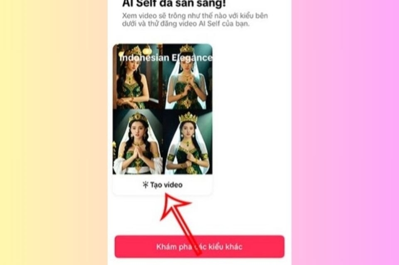 Kết quả video ngắn sẽ hiện ra với hình ảnh