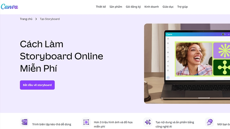 Công cụ Free Storyboard Creator