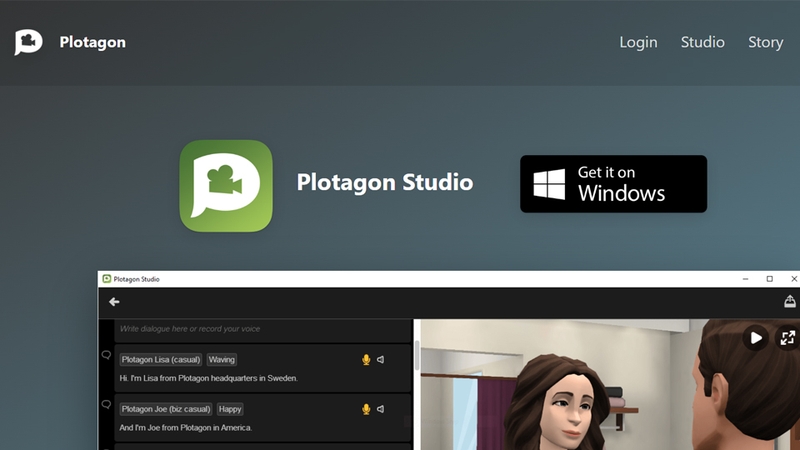 Công cụ Plotagon Studio