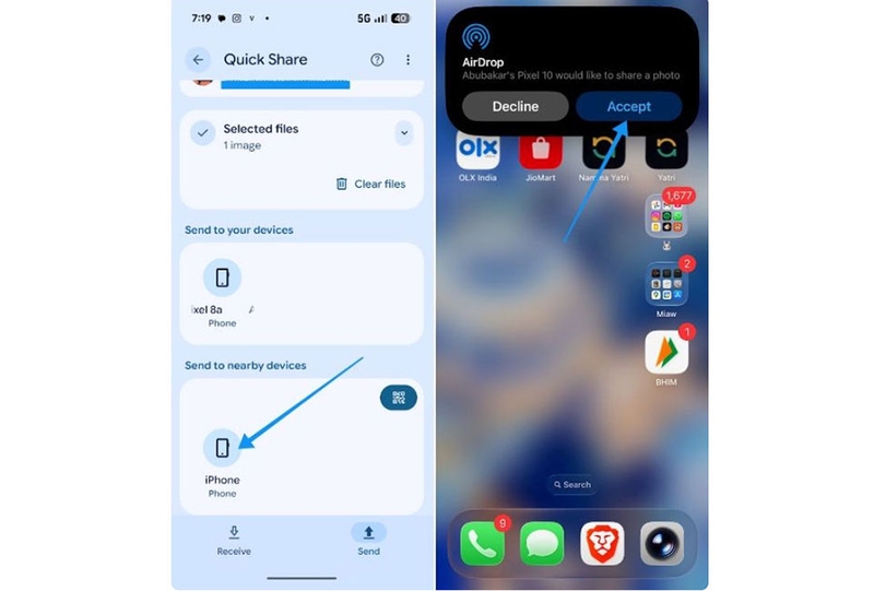 AirDrop trên Android để gửi file sang iPhone - 07