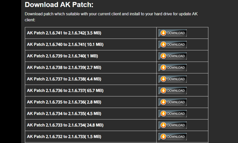 Cách tải và cài đặt các bản vá mới (AK Patch)