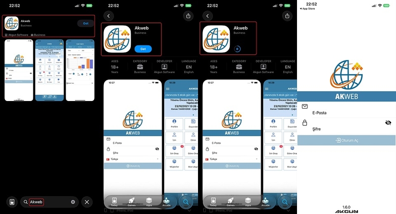 Cách tải Akweb cho iOS
