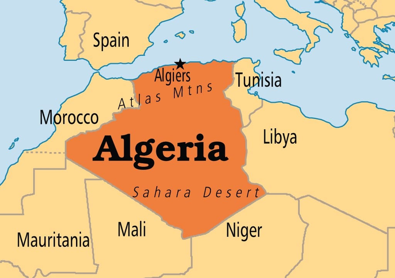 Vị trí địa lý của Algérie