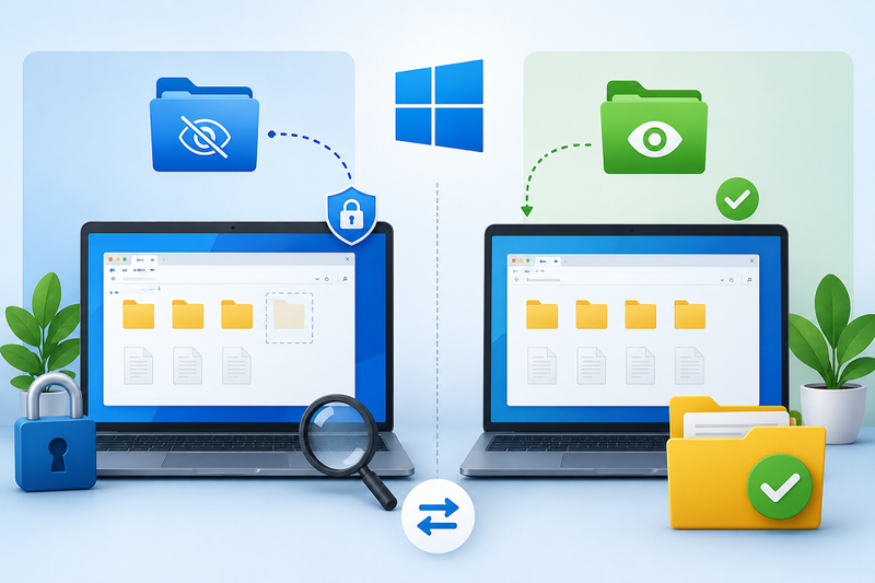 Ẩn và hiện file trên Windows chỉ với vài cú click chuột