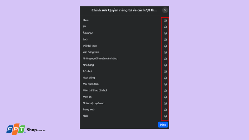 Facebook chia các Fanpage bạn đã thích thành các danh mục