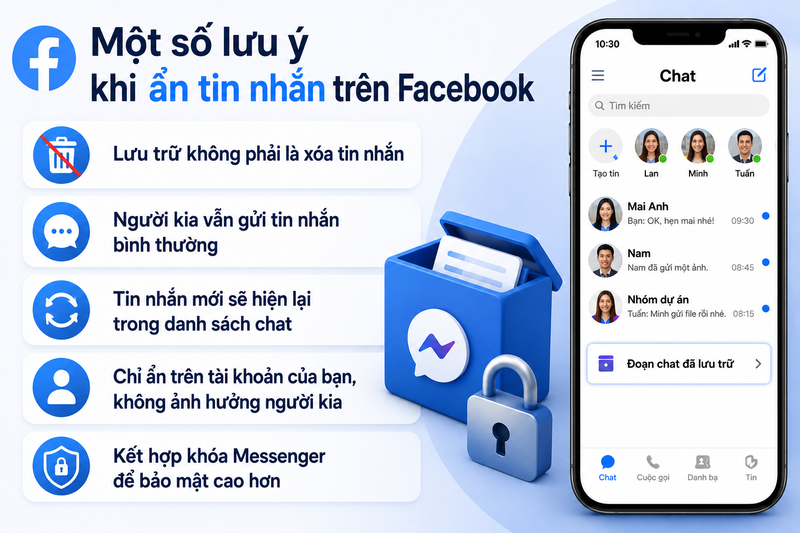 Ẩn tin nhắn quan trọng trên Facebook - hình 6