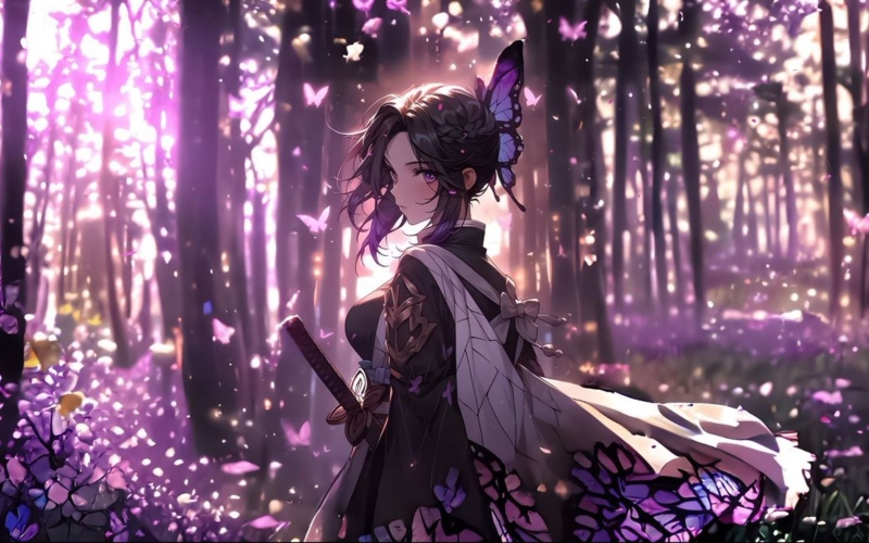 Ảnh anime 4D phong cách nhẹ nhàng, tình cảm cho máy tính 2