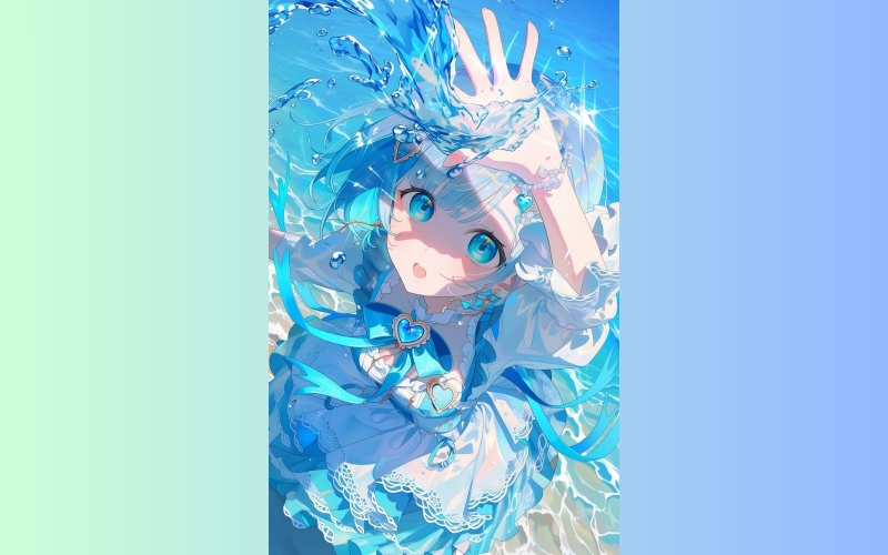 Ảnh anime 4D phong cách dễ thương cho điện thoại 2
