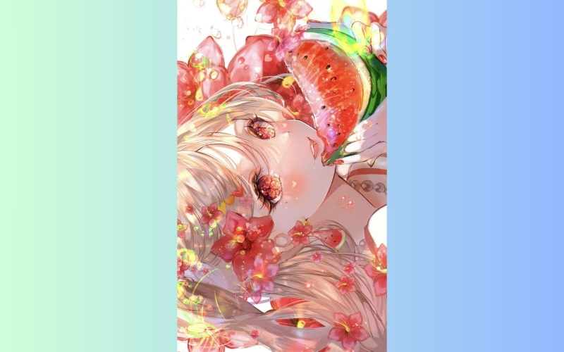 Ảnh anime 4D phong cách dễ thương cho điện thoại 3