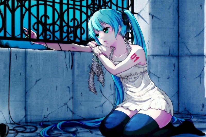 Ảnh anime buồn cô đơn nữ 4