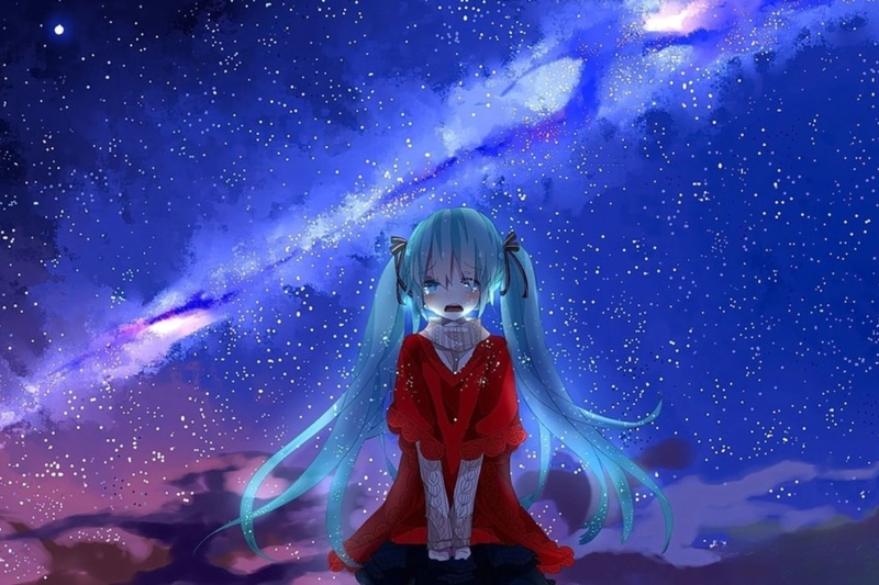 Ảnh anime buồn cô đơn nữ 16