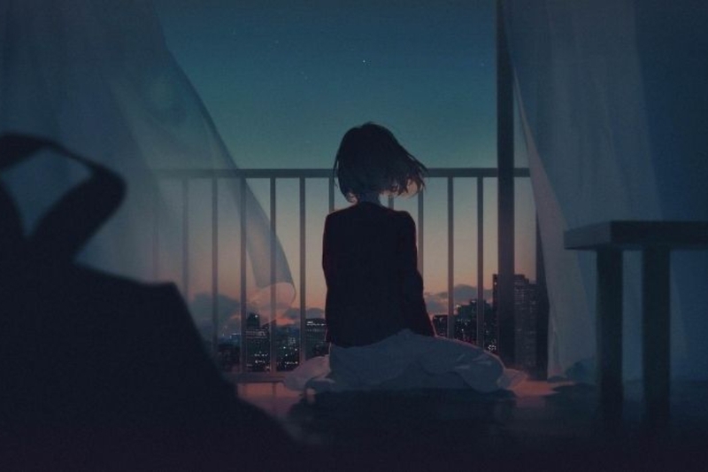 Ảnh anime buồn cô đơn nữ 17