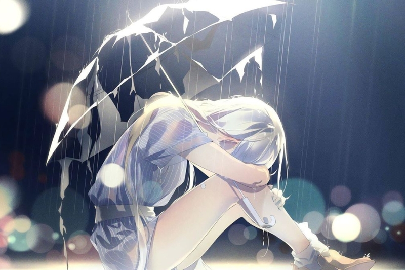 Ảnh anime buồn cô đơn nữ 7
