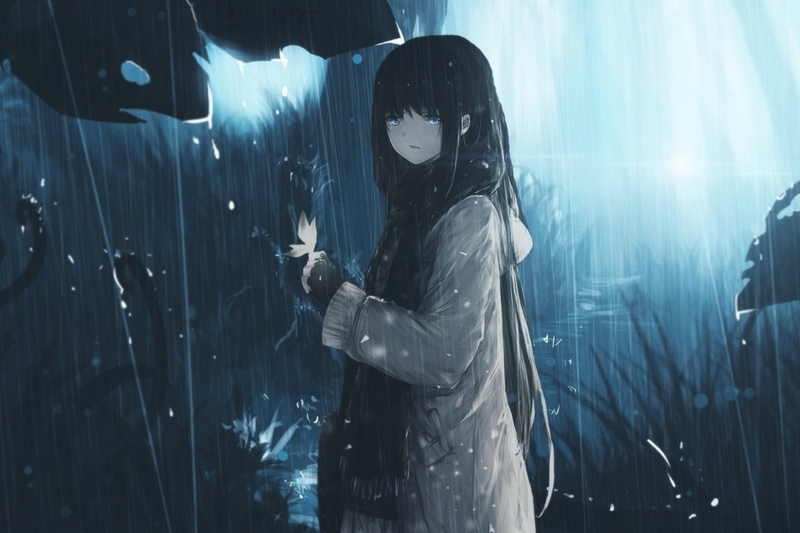 Ảnh anime buồn cô đơn nữ 8