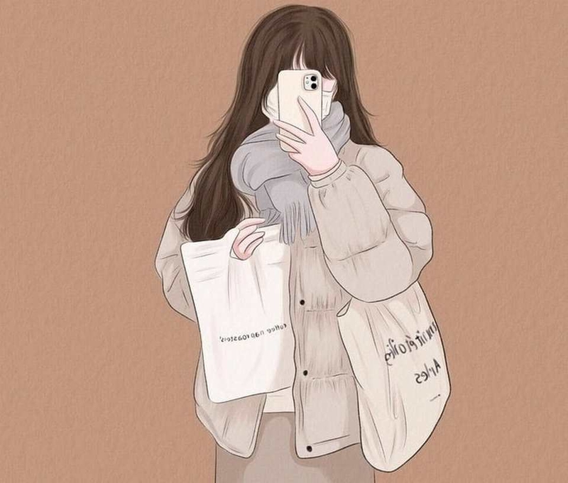 Các mẫu ảnh che mặt đáng yêu