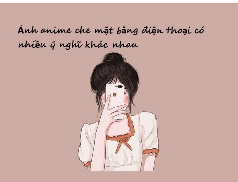 Tuyển tập ảnh anime che mặt bằng điện thoại