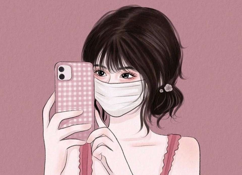 Ảnh cô gái che mặt siêu ấn tượng