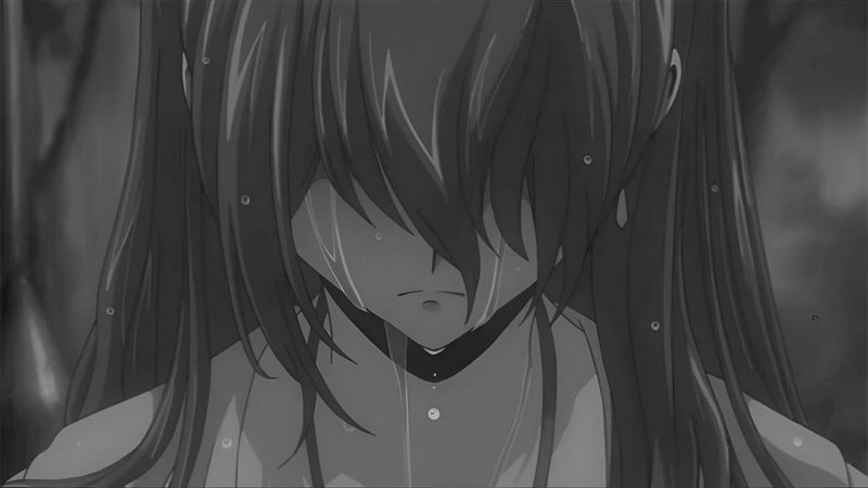 Nhiều loại ảnh nền anime buồn màu đen