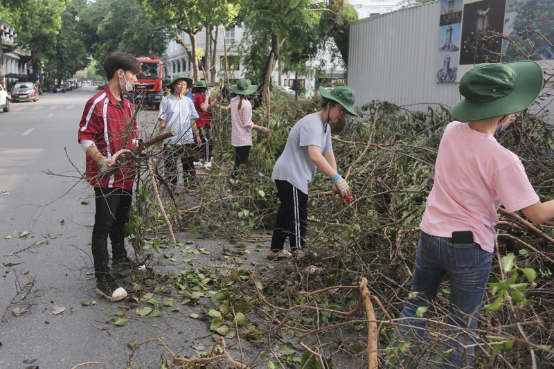 hung tay làm sạch môi trường học đường
