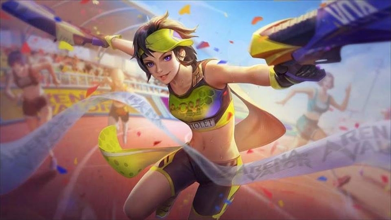 Hình ảnh tướng Violet trong trang phục thể thao