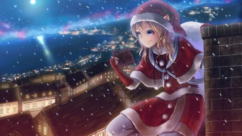 Những hình nền anime Giáng sinh mang phong cách hoạt hình