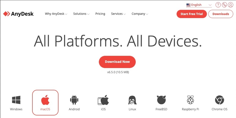 anydesk for mac hình 1