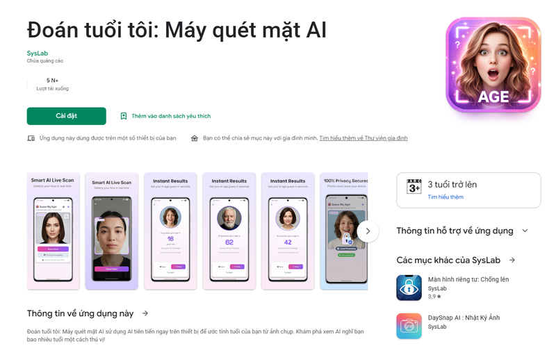 Guess My Age: AI Face Scanner