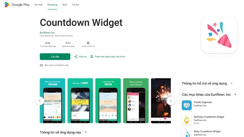 Countdown Widget